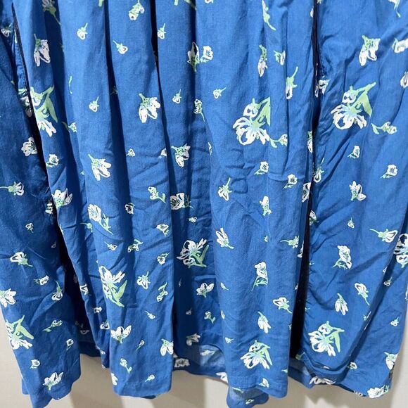 Matilda Jane Womens Blue Floral Flowy Dress M Day Tripping Boho Long Sleeve - Picture 10 of 15